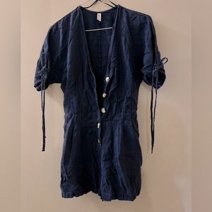 ZARA navy blue Romper